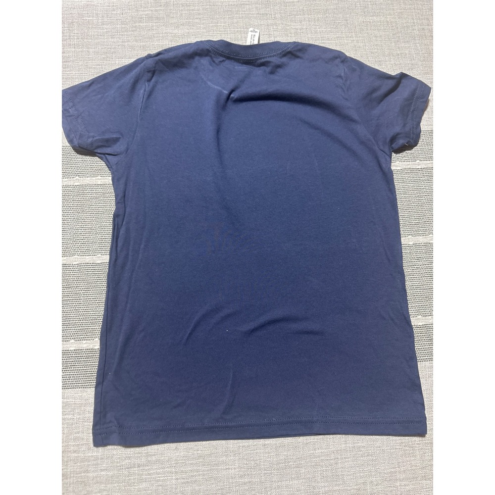 Kids GOOGAN T Shirt Navy Blue Graphic Tee Bella Canvas Size M 10-12 - Picture 5 of 5
